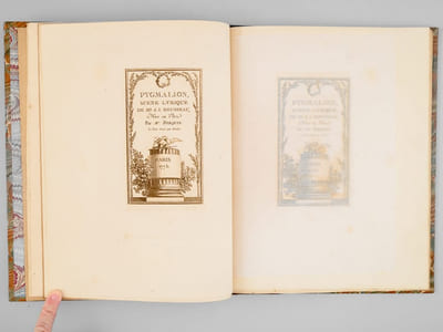 Pygmalion. Scène lyrique de J.-J. Rousseau. Illustrations de Moreau le Jeune. Suivi d'une idylle par Berquin. Vignettes de Marillier