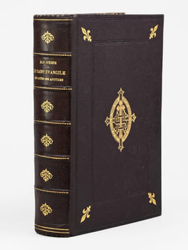 Le Saint Évangile de Notre-Seigneur Jésus-Christ ou les Quatre Évangiles en un seul suivis des Actes des Apôtres.. WEBER, Alfred