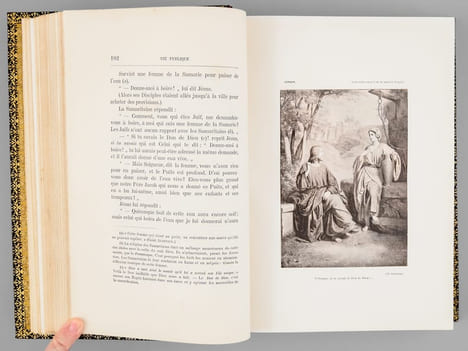 Le Saint Évangile de Notre-Seigneur Jésus-Christ ou les Quatre Évangiles en un seul suivis des Actes des Apôtres.. WEBER, Alfred