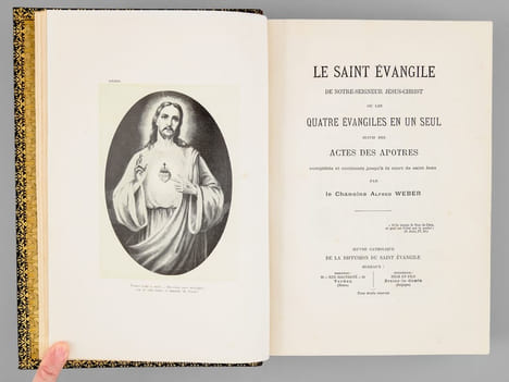 Le Saint Évangile de Notre-Seigneur Jésus-Christ ou les Quatre Évangiles en un seul suivis des Actes des Apôtres.. WEBER, Alfred