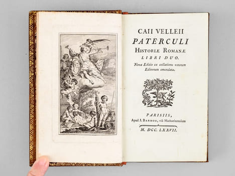 Caii Velleii Paterculi Historiae Romanae libri duo. [ Suivi de : ] L. Annaei Flori Epitome Rerum Romanarum Libri IV. VELLEIUS PATERCULUS, Caius ; ...