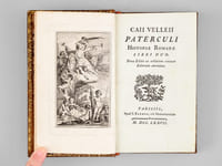 Caii Velleii Paterculi Historiae Romanae libri duo. [ Suivi de : ] L. Annaei Flori Epitome Rerum Romanarum Libri IV