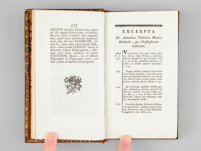 Caii Velleii Paterculi Historiae Romanae libri duo. [ Suivi de : ] L. Annaei Flori Epitome Rerum Romanarum Libri IV