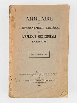 Annuaire du Gouvernement général de l'Afrique occidentale française. Année 1922. Collectif