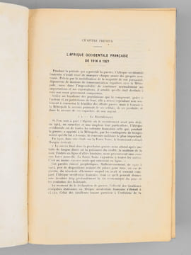Annuaire du Gouvernement général de l'Afrique occidentale française. Année 1922. Collectif