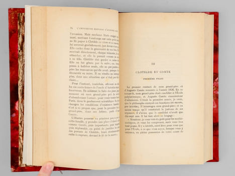 L'amoureuse histoire d'Auguste Comte et de Clotilde de Vaux. DE ROUVRE, Charles