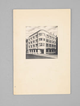 [ Lot de 9 cartes de Voeux gravées par Albert Decaris : ] Agence du Crédit Agricole de Saint-Tropez - Le Palais du Commerce à Lyon en 1863 - Façade du ...