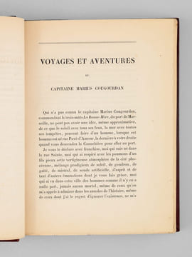 Voyages et Aventures du Capitaine Marius Cougourdan, Commandant le trois-mâts La Bonne-Mère du port de Marseille [ Edition originale - Livre dédicacé ...