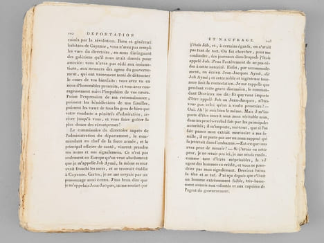 Déportation et naufrage de J. J. Aymé, ex-législateur. Suivis du tableau de vie et de mort des déportés, à son départ de la Guyane, avec quelques ...