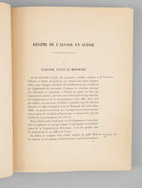Rapport à M. le Ministre du Commerce et de l'Industrie sur l'Alcool à l'Exposition de Genève de 1896 et sur les conséquences du monopole de l'alcool en Suisse au point de vue commercial [ Edition originale - Livre dédicacé par l'auteur ].