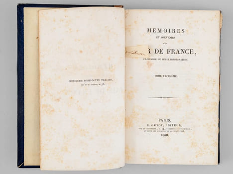 Mémoires et Souvenirs d'un Pair de France, ex-membre du Sénat Conservateur (4 Tomes - Complet) [ Edition originale ]. Un PAIR DE FRANCE ; [ FABRE DE ...
