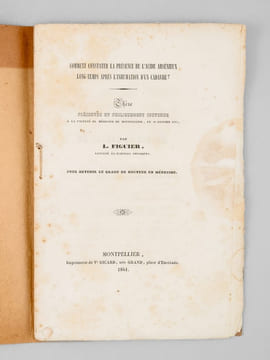 Comment constater la présence de l'acide arsénieux long-temps après l'inhumation d'un cadavre ? [ Edition originale - Livre dédicacé par l'auteur ] ...