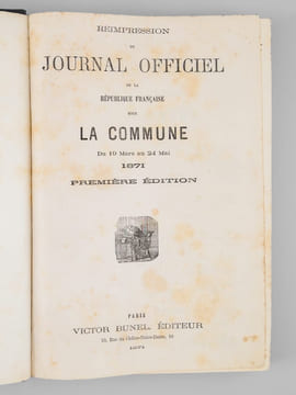 Réimpression du Journal Officiel de la République Française sous La Commune du 19 mars au 24 Mai 1871. . COLLECTIF