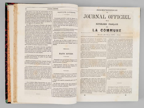 Réimpression du Journal Officiel de la République Française sous La Commune du 19 mars au 24 Mai 1871. . COLLECTIF