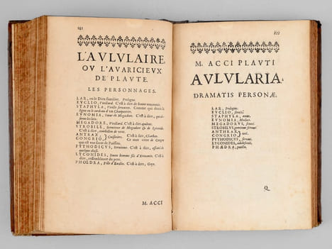 Comédies de Plaute, avec des Remarques en Latin & en François, au Roy (4 Tomes - Complet) M. Accii Plauti Comoediae In Quatuor Tomos digestae.. PLAUTE ...