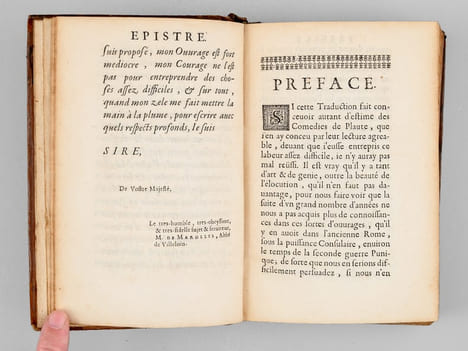 Comédies de Plaute, avec des Remarques en Latin & en François, au Roy (4 Tomes - Complet) M. Accii Plauti Comoediae In Quatuor Tomos digestae.. PLAUTE ...