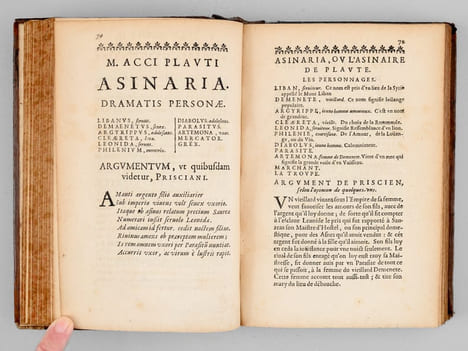 Comédies de Plaute, avec des Remarques en Latin & en François, au Roy (4 Tomes - Complet) M. Accii Plauti Comoediae In Quatuor Tomos digestae.. PLAUTE ...