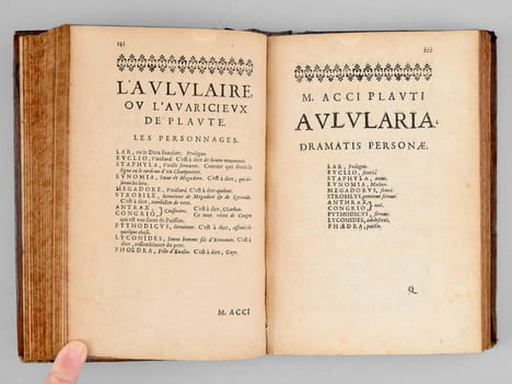 Comédies de Plaute, avec des Remarques en Latin & en François, au Roy (4 Tomes - Complet) M. Accii Plauti Comoediae In Quatuor Tomos digestae.. PLAUTE ...