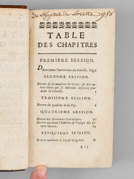 Le Saint Concile de Trente oecuménique et général, célèbre sous Paul III, Jules III, et Pie IV, Souverains Pontifes. Nouvellement traduit par M. ...