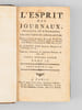 L'Esprit des Journaux Fran&ccedil;ois et &eacute;trangers, Par une soci&eacute;t&eacute; de Gens-de-Lettres. Vingt-unieme ann&eacute;e. Tome IX. Septembre 1792.. VALADE, Veuve