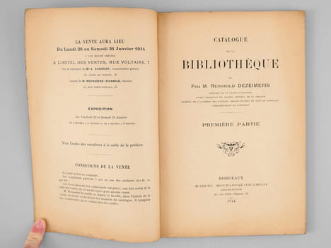 Catalogue de la bibliothèque de feu M. Reinhold Dezeimeris, Officier de la Légion d'Honneur, Ancien Président du Conseil Général de la Gironde, Membre ...