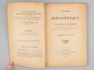 Catalogue de la biblioth&egrave;que de feu M. Reinhold Dezeimeris, Officier de la L&eacute;gion d'Honneur, Ancien Pr&eacute;sident du Conseil G&eacute;n&eacute;ral de la Gironde, Membre ...