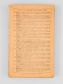Les Sociétés secrètes des hommes-léopards en Afrique noire.. JOSET, Paul-Ernest ; (GRIAULE, Marcel)