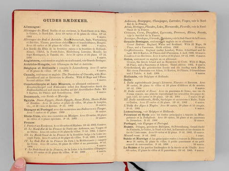 Palestine et Syrie avec les routes principales à travers la Mésopotamie et la Babylonie. Manuel du voyageur. BAEDEKER, Karl