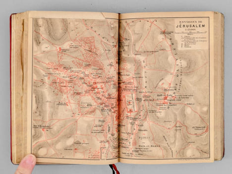 Palestine et Syrie avec les routes principales à travers la Mésopotamie et la Babylonie. Manuel du voyageur. BAEDEKER, Karl