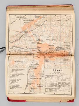 Palestine et Syrie avec les routes principales à travers la Mésopotamie et la Babylonie. Manuel du voyageur. BAEDEKER, Karl