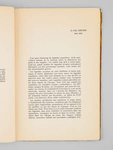 Les légendes savantes de la vieille Alsace [ Edition originale - Livre dédicacé par l'auteur ]