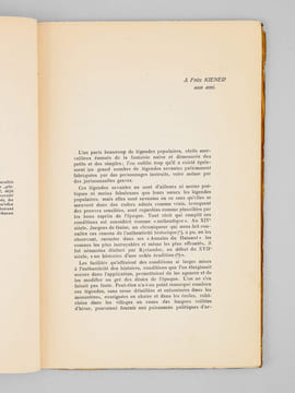 Les légendes savantes de la vieille Alsace [ Edition originale - Livre dédicacé par l'auteur ]. CHAMPEAUX, Ernest