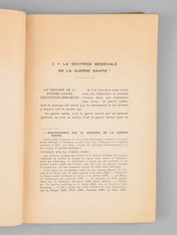 La Croisade. Essai sur la formation d'une théorie juridique [ Edition originale ]