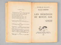 Les hérésies du Moyen Age