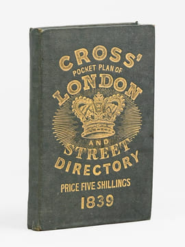 Cross's pocket plan of London and Street Directory 1839 [ Cross's pocket plan of London and improved guide ]. CROSS, Joseph