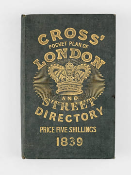 Cross's pocket plan of London and Street Directory 1839 [ Cross's pocket plan of London and improved guide ]. CROSS, Joseph