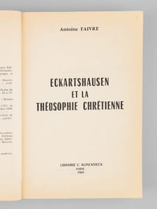 Eckartshausen et la théosophie chrétienne