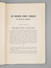 Les Derniers Indiens Primitifs du Bassin du Paraguay [ Edition originale ]