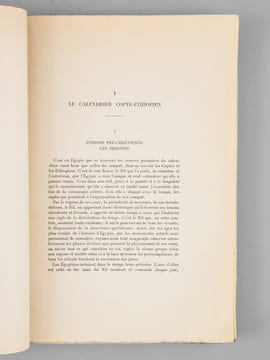 La Chronologie des temps chrétiens de l'Égypte et de l'Éthiopie [ Edition originale ] Historique et exposé du calendrier et du comput de l'Égypte et ...