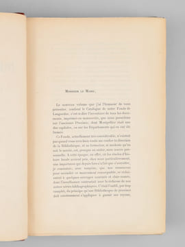 Catalogue de la bibliothèque de la ville de Montpellier (dite du Musée Fabre). Fonds de Languedoc.. GAUDIN, L.