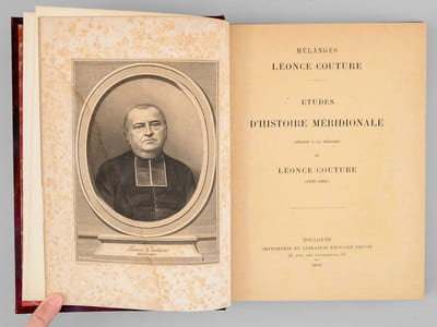 Mélanges Léonce Couture. Études d'histoire méridionale dédiées à la mémoire de Léonce Couture (1832-1902)