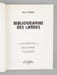 Bibliographie des Landes. CHABAS, David ; (SUAU, Bernadette ; BLANC, Charles ; DUBUS, Gilles)