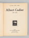 Albert Cadier 1879-1929 (2 Tomes - Complet). ALBERT CADIER, Suzanne