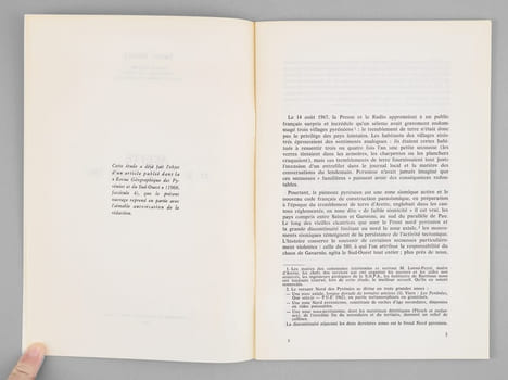 Arette et le séisme d'août 1967. PIOLLE, Xavier
