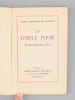 Le Temple ferm&eacute;. Derniers souvenirs d'Asie [ &Eacute;dition originale - Livre d&eacute;dicac&eacute; par l'auteur ]. GANDOLPHE DE NEUVILLE, Ren&eacute;e