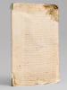 [ Manuscrit autographe : ] M&eacute;moires du Chevalier L&eacute;ger Truti&eacute; de Vaucresson [Souvenirs autobiographiques autographes et in&eacute;dits retra&ccedil;ant le destin du ...