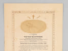 [ Souvenir pieux angevin avec photographie d'un dessin du gisant :] "A la m&eacute;moire de Paul Emile No&euml;l Affichard, Commandeur de Saint Gr&eacute;goire le Grand, ...
