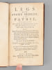 Legs d'un ancien m&eacute;decin, &agrave; sa patrie, contenant ce qu'il a recueilli lui-m&ecirc;me pendant XLIX ans de pratique; ou, expos&eacute; des diverses maladies qui ...
