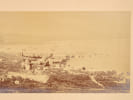 [ Photo ancienne : ] Vue plongeante sur Ajaccio et le golfe d'Ajaccio, prise au-dessus de la place d'Austerlitz vers 1885-1895. ANONYME ; [ CARDINALI, ...