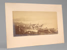 [ Photo ancienne : ] Vue plongeante sur Ajaccio et le golfe d'Ajaccio, prise au-dessus de la place d'Austerlitz vers 1885-1895. ANONYME ; [ CARDINALI, ...